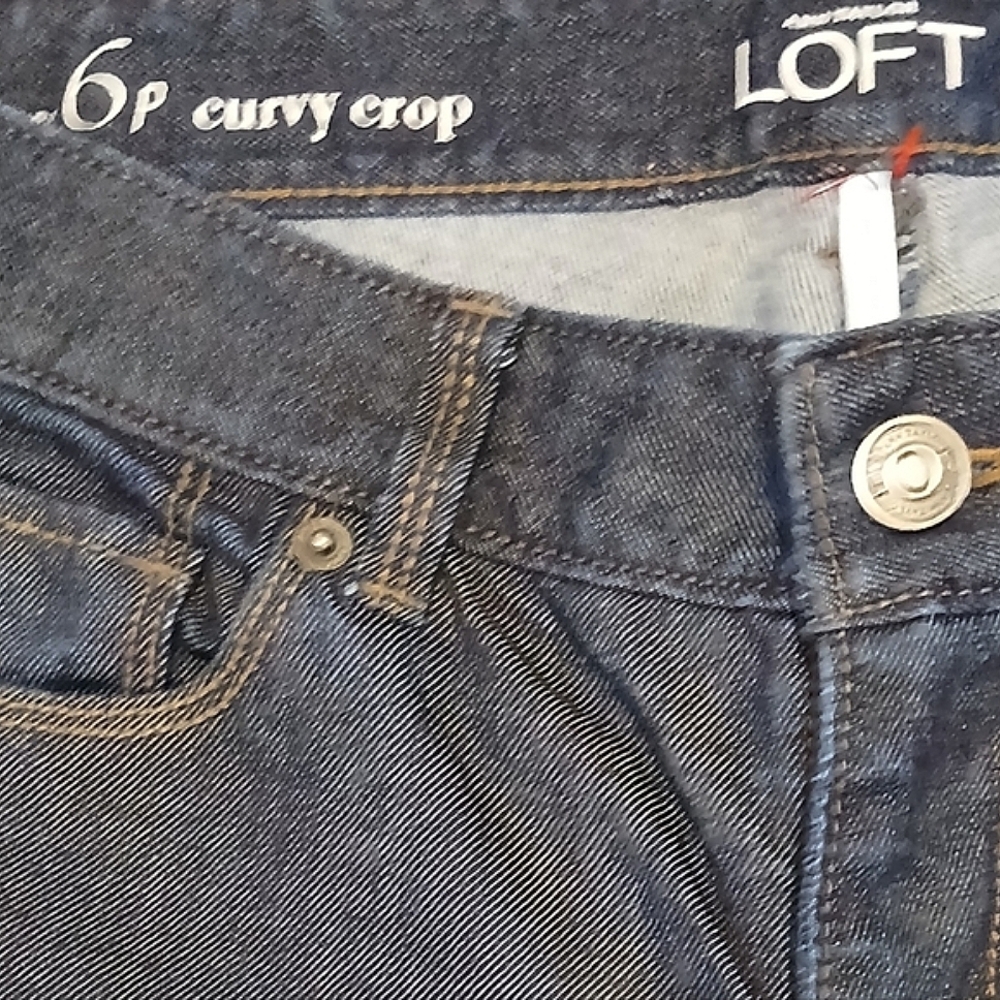 LOFT Indigo  Curvy & Cropped Jeans - Picture 5 of 10